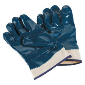 Ansell 27-805-10 Hycron Nitrile Coated Gloves, 10, Blue, Extra Rough Finish, Fully Coated