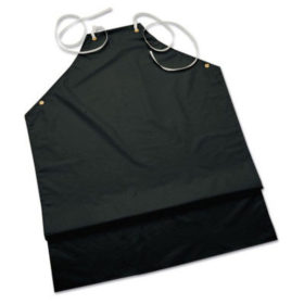 Ansell 56-512 CPP Supported Aprons, 35 in X 45 in, Hycar, Black
