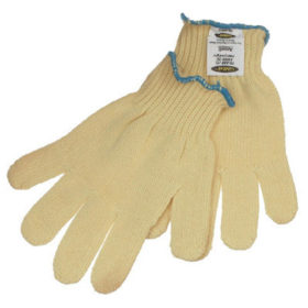 Ansell 70-225-6 GoldKnit Heavyweight Gloves, Size 6, Yellow