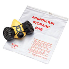 Allegro Industries Respirator Storage Bags, Half/Full Mask, Clear (2000)
