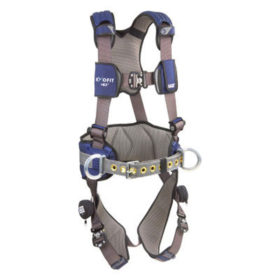 Capital Safety 1113124 ExoFit NEX Construction Harnesses, Back & Side D-Ring, Duo-Lok QuickConnect, Med