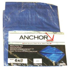 Anchor Products 2030 Multiple Use Tarps, 30 ft Long, 20 ft Wide, Polyethylene, Blue