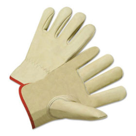 Anchor Products 4015M Drivers Gloves, Standard Grain Cowhide, Medium, Unlined, Tan