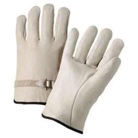 Anchor Products 4100L 4000 Series Driver Gloves, Cowhide, Large, Unlined, Natural