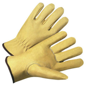 Anchor Products 4800L 4000 Series Driver Gloves, Premium Grain Pigskin, Large, Unlined, Beige