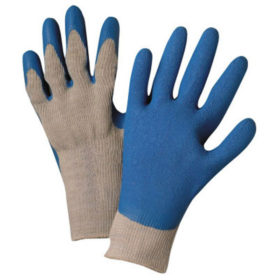 Anchor Products 6030-L Latex Coated Gloves, Large, Blue/Gray