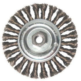 Anchor Products 6T58 Standard Twist Knot Wheel, 6 in D x 6 in W, .023 in Carbon Steel Wire