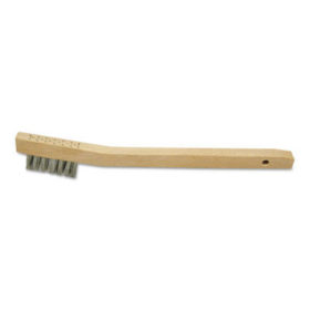 Anchor Products BW-189 Chipping Hammer Brushes, 3 x 7 Rows, Carbon Steel Wire, Bent Wood Handle
