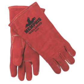 MCR Safety 4320 Premium Shoulder Leather Welders Gloves, Shoulder Cow Leather, XL, Russet