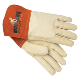 MCR Safety 4950M Mig/Tig Welders Gloves, Premium Grain Cowhide, Medium, Beige