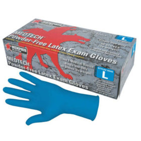 MCR Safety SensaTouch™ Disposable Gloves, Latex, 11 mil thick, Large, Blue (5049L)
