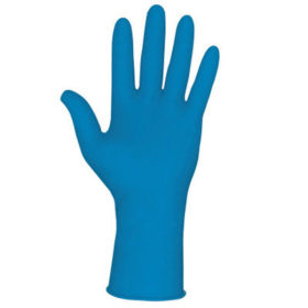 MCR Safety 5049XL Disposable Latex Gloves, Textured Grip, Powder Free, 11 mil, X-Large, Blue