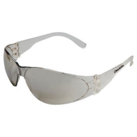 MCR Safety CL119 Checklite Safety Glasses, Clear Mirror Lens, Scratch-Resistant, Clear Frame