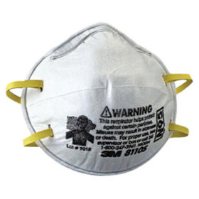 3M N95 Particulate Respirators, Half Facepiece, Two fixed straps, Sm (8110S)