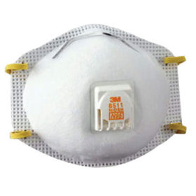 3M 8511 N95 Particulate Respirators, Half Facepiece, Two fixed straps, Reg