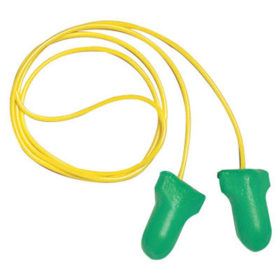 Honeywell LPF-30 Max Lite Disposable Earplugs, Foam, Green, Corded