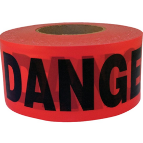 C.H. Hanson 3 In. x 1000 Ft. Roll 2 mil Red Danger/Caution Tape (16003)