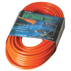 CCI 02309 Vinyl Extension Cord, 100 ft, 1 Outlet