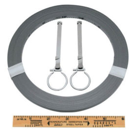 Apex Tool Group C1278DN Peerless Surveying Tapes, 1/4 in x 200 ft, Inch/Engineers, Chrome, Open Reel