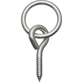 National 2 In. Dia. x 3/8 Thick Zinc-Plated Steel Hitch Ring with Screw Eye (N220657)