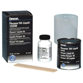 Devcon 15250 Flexane 94 Liquid, 1 lb, Black