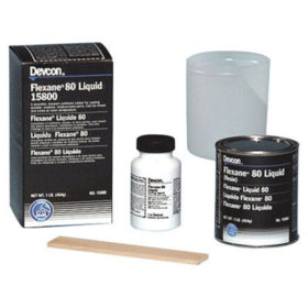 Devcon 15800 Flexane 80 Liquid, 1 lb, Black