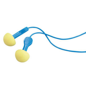 3M 311-1114 E-A-R Express Pod Plugs Earplugs, Polyurethane, Blue, Corded