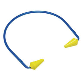 3M 320-2001 Caboflex Model 600 Hearing Protectors, ABS, PVC, Silicone, Yellow, Banded