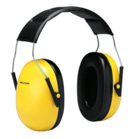3M H9A Optime 98 Earmuffs, 25 dB NRR, Yellow, Over the Head