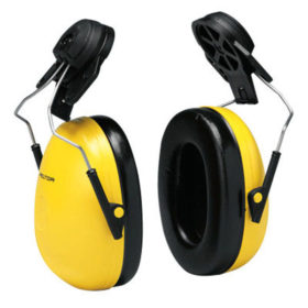 3M H9P3E Optime 98 Earmuffs, 23 dB NRR, Yellow, Cap Attached