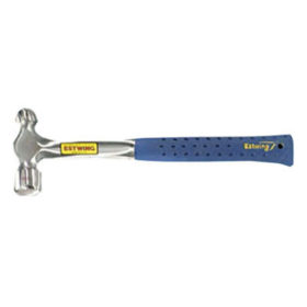 Estwing E3-16BP Ball Pein Hammer, Straight Nylon Vinyl Handle, 13 in, Steel 16 oz Head