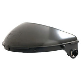 Honeywell F4400 High Performance Faceshield Systems, F400 Series, 4"Crown, Quik-Lok Mounting Cup