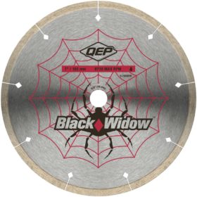 QEP Black Widow 7 In. Segmented Rim Wet Cut Diamond Blade (6-7008BW)