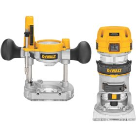 DEWALT 7-Amp 1.25 HP Compact Router Kit with Plunge Base (DWP611PK)