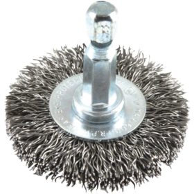 Forney 1-1/2 In. Hex Crimped, Coarse Drill-Mounted Wire Wheel (72725)