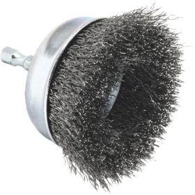 Forney 3 In. 1/4 In. Hex Coarse Drill-Mounted Wire Brush (72731)