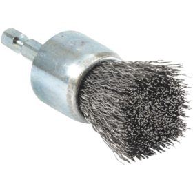 Forney 1 In. Hex .008 In. Drill-Mounted Wire Brush (72737)