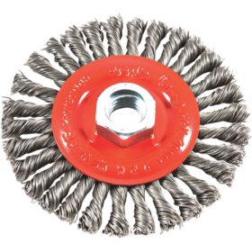 Forney 4 In. Stringer Bead 0.012 In. Angle Grinder Wire Wheel (72760)