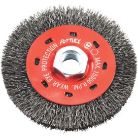 Forney 4 In. Crimped 0.012 In. Angle Grinder Wire Wheel (72788)