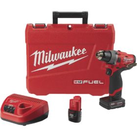 Milwaukee Electric 2403-22 M12 FUEL Brushless Lithium-Ion Cordless Drill Kit