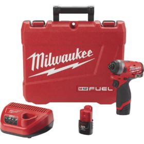 Milwaukee Electric 2553-22 M12 FUEL Brushless Lithium-Ion Cordless Impact Driver Kit