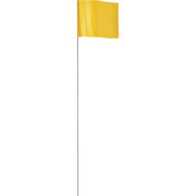 Empire 21 In. Steel Staff Yellow Marking Flags (78-004)