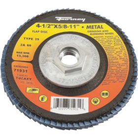 Forney Industries Type 29 Blue Zirconia Angle Grinder Flap Disc (71931)