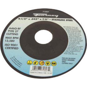 Forney Industries Type 27 Cut-Off Wheel (71807)