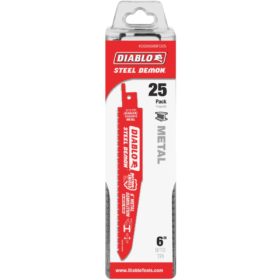 Freud Inc DS0608BFD25 Diablo Steel Demon Demolition Reciprocating Saw Blade