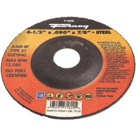 Forney Industries Type 27 Cut-Off Wheel (71800)