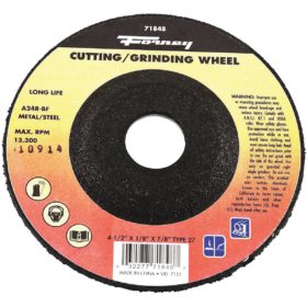 Forney Industries Type 27 Cut-Off Wheel (71848)