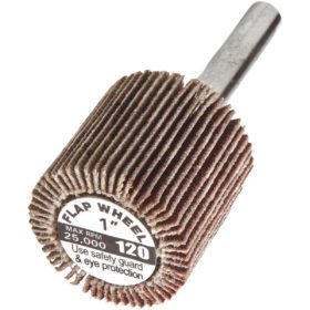 Forney 1 In. x 1/4 In. 120 Grit Flap Sanding Wheel (60192)