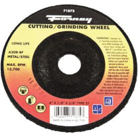 Forney Industries Type 27 Cut-Off Wheel (71875)
