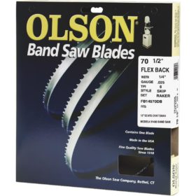Olson 70-1/2 In. x 1/4 In. 6 TPI Skip Flex Back Band Saw Blade (FB14570DB)